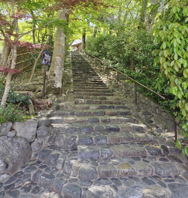 鈴虫寺　石段
